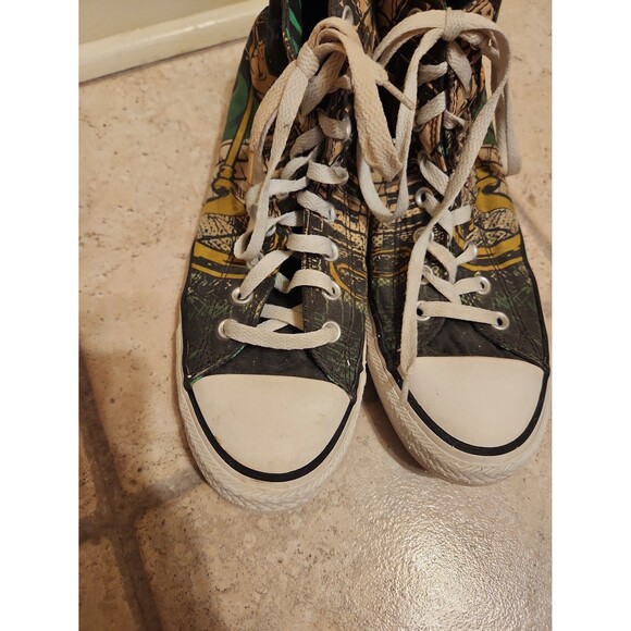Converse Chuck Taylor "The Riddler" DC Comics Hi Top Sneakers Men's 9 Women's 11 - Picture 3 of 12